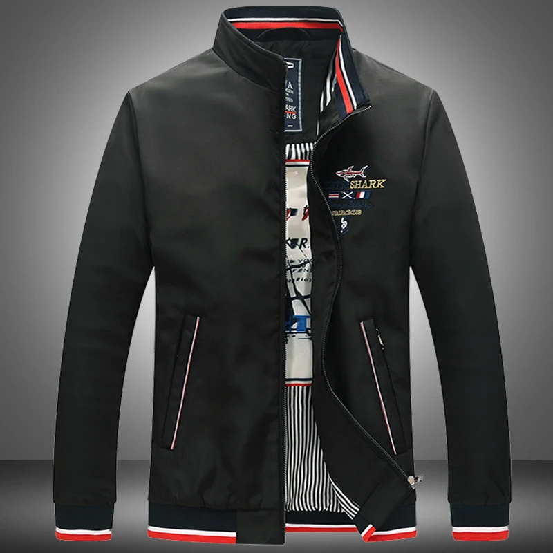 

2020 Fashion Hot Winter Padded Thick Cotton Clothing Long Sleeve Men's Outwear Jacket Shark Brand Casual Solid Male Warm Coats
