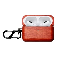wooden protective cover earphone case for apple airpods pro bluetooth wireless earphone charging box shockproof cover protector