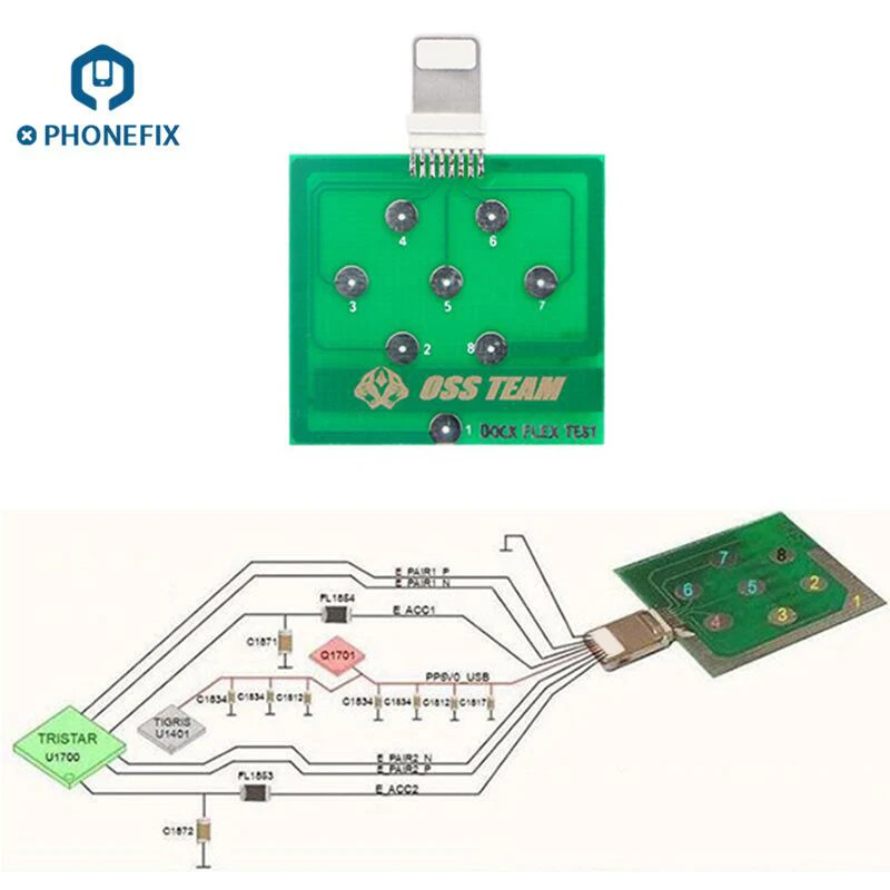 Микро USB печатная плата тестовая зарядная док станция гибкий тестер Ремонт для