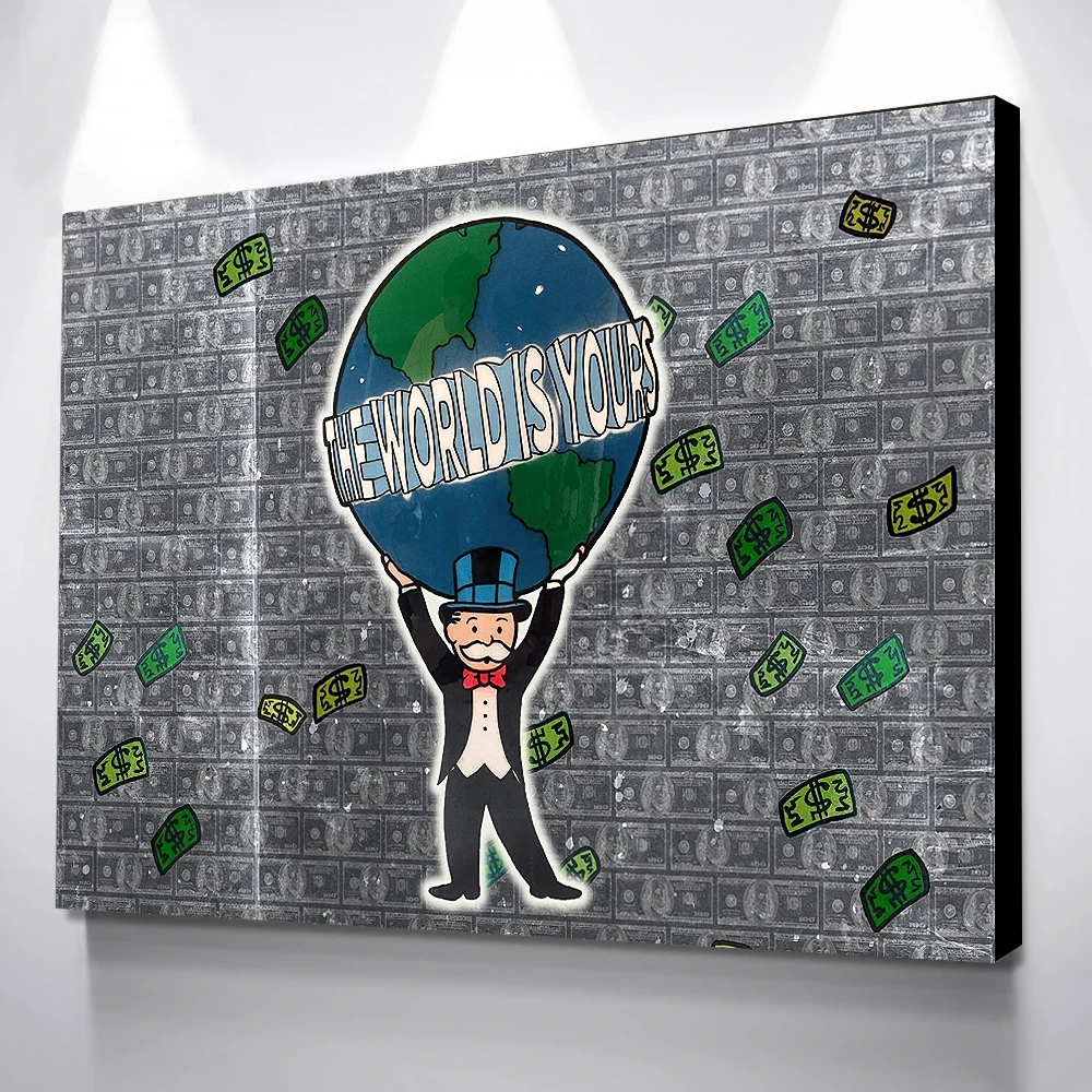 

Home Decor The World Is Yours Canvas Painting Minimalist Picture Wall Art Cartoon Hd Prints Modular Frame Poster For Living Room