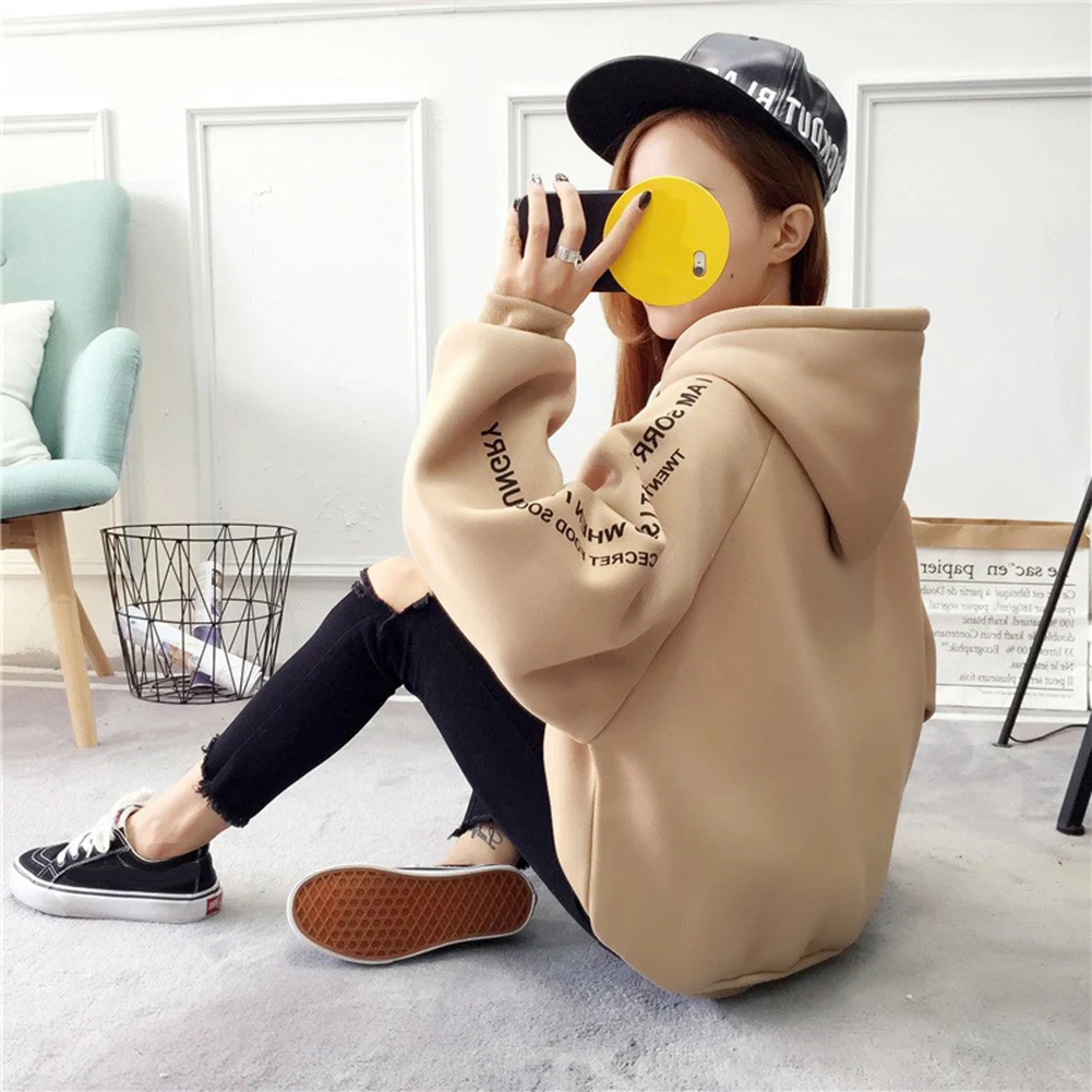 Женский трикотажный пуловер с капюшоном вязаный джемпер большого размера