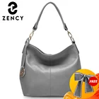 Zency Charm фиолетовая женская сумка на плечо из 100% натуральной кожи, модные женские сумки через плечо, элегантная женская сумочка