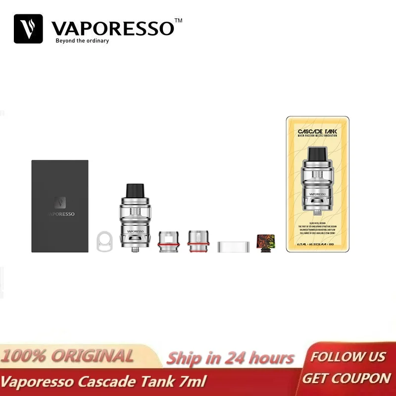 Оригинальный бак Vaporesso Cascade sub ohm атомайзер для электронной сигареты 7 мл 510 с