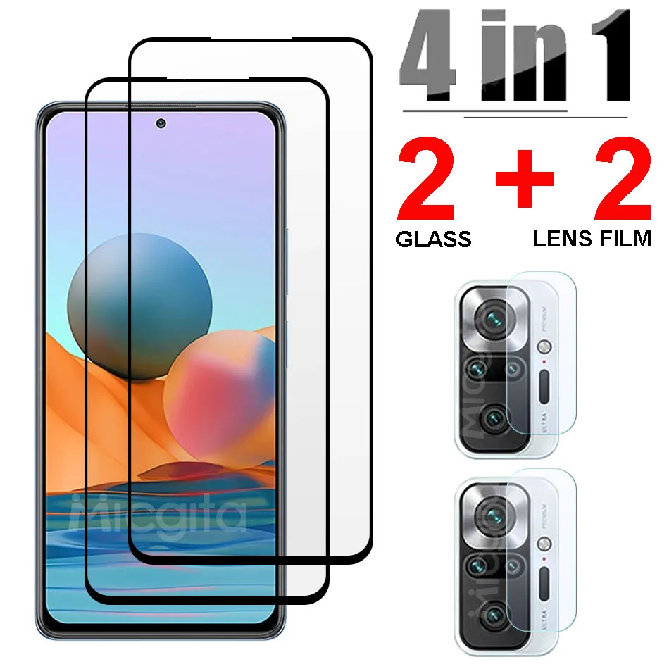 Закаленное стекло для Xiaomi Redmi Note 10 Pro Max 5G 10T S защитная пленка на - Цена: 