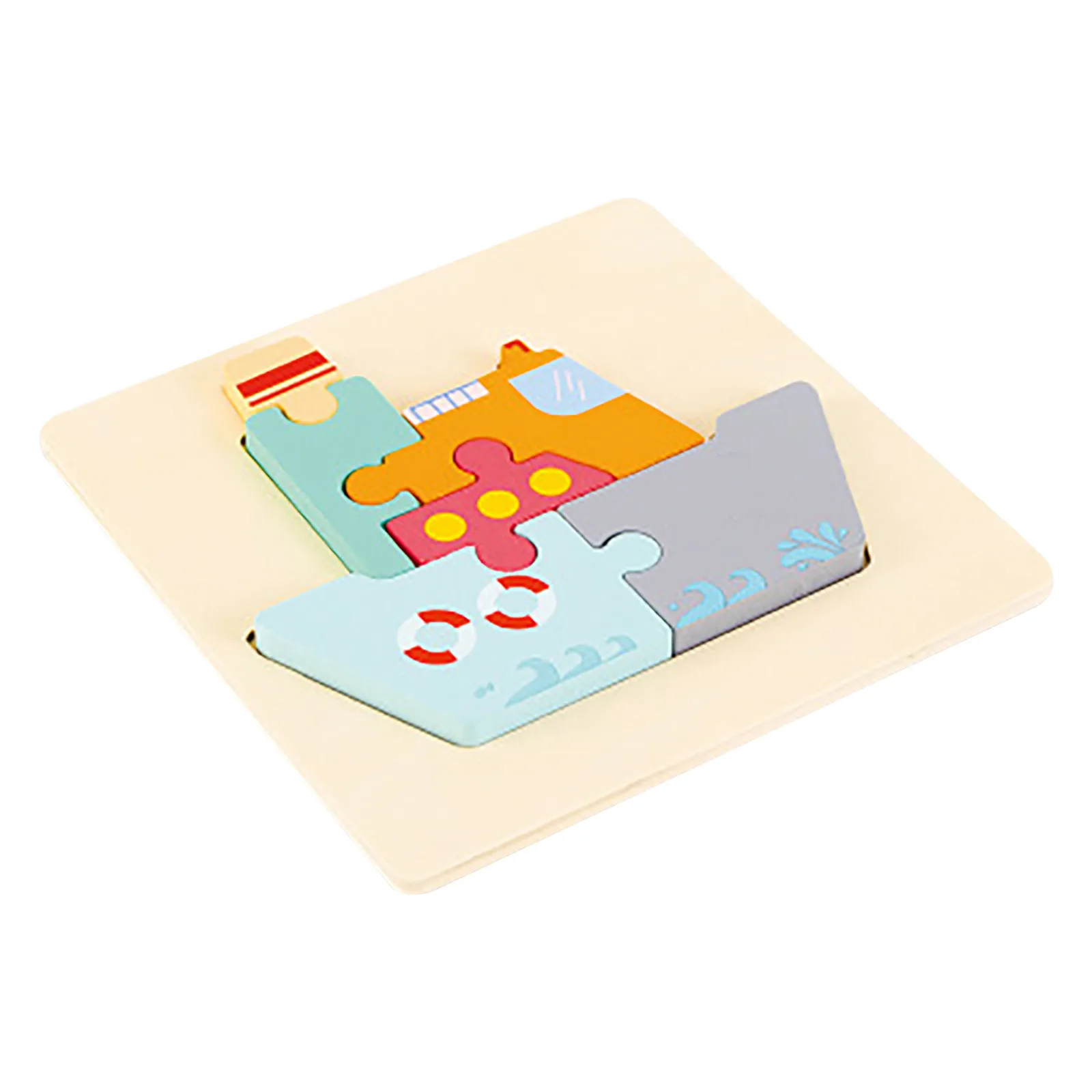 

Пазл для младенцев, 3D строительный блок, пазл для раннего развития, деревянные головоломки, Детские и взрослые игры, пазл, ручная хватка