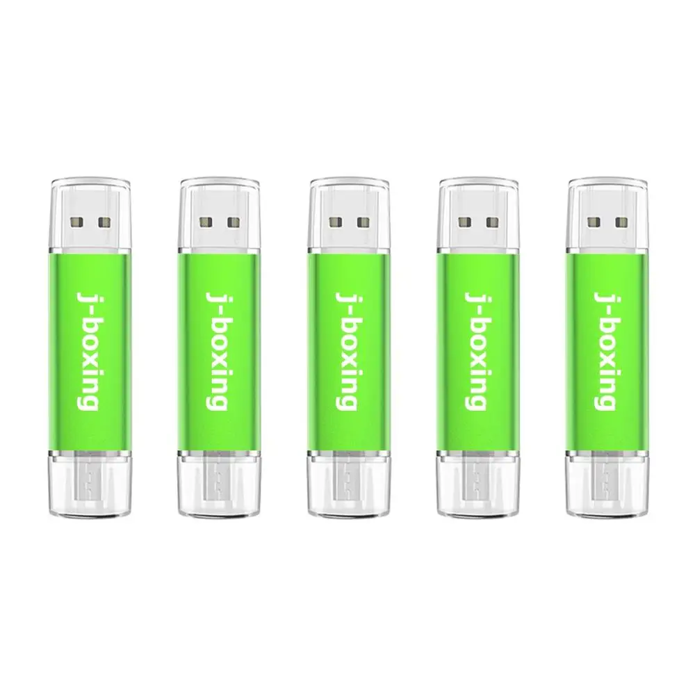 USB флеш накопитель OTG J boxing 5 шт. Micro Dual Port для ПК Samsung Huawei ноутбука 8 ГБ 16 32 64 Гб 128