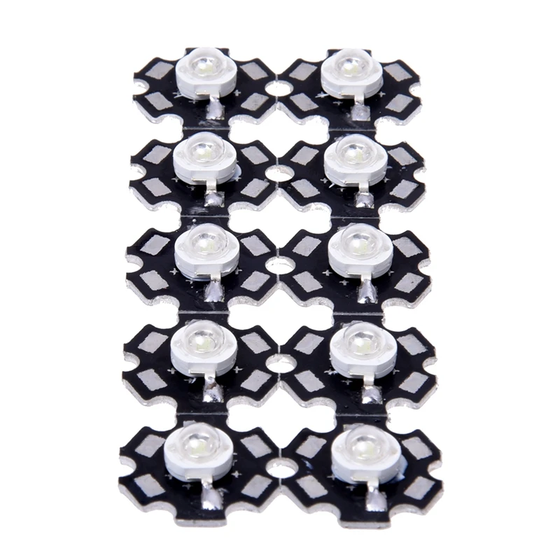 10pcs 3W High Power Star LED Light Lamp Bulb (Green)--Great for Making Sources Video Camera Fish Tank Decoration Li | Освещение