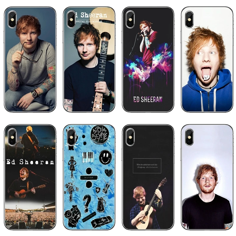 Мягкий чехол для телефона Samsung Galaxy Note 10 9 8 5 4 S10E S10 Lite S9 S8 S7 S6 Edge Plus S5 S4 Mini Ed Sheeran |