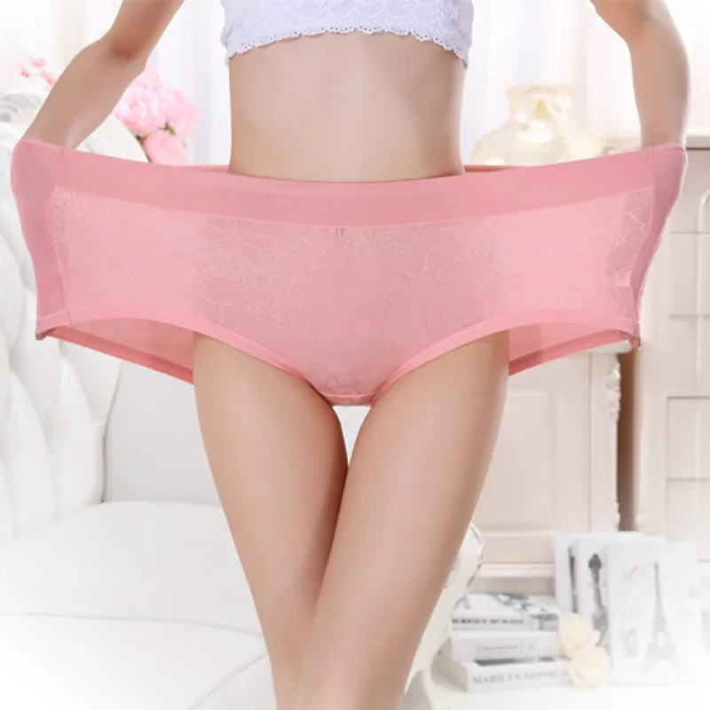 2 шт. нижнее белье больших размеров MS бамбуковое волокно женское Трусы Дышащие AZ53