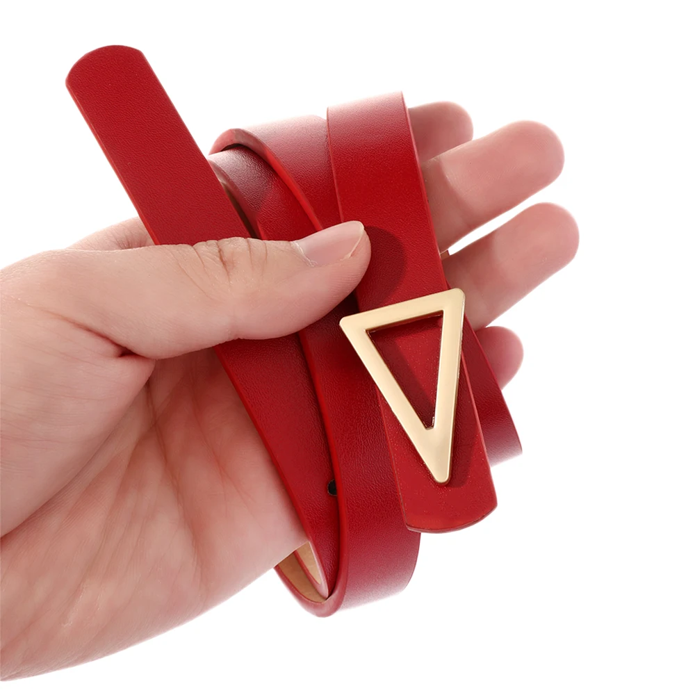 

1Pc PU Leather Belts For Women Soft Dress Belts Wide Corset Waist Strap Metal Buckle Waistband Adjustable Womens Belts Black Red