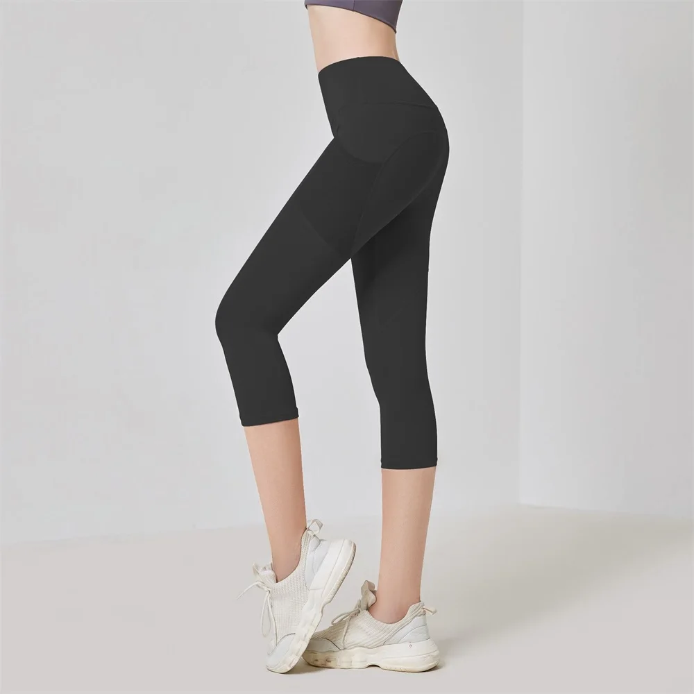 

Leggings Women Side Pocket 2021 New High Waist Sports Leggings for Fitness In 7 Colors Plus-size Sexy Leggings for Women Fashion