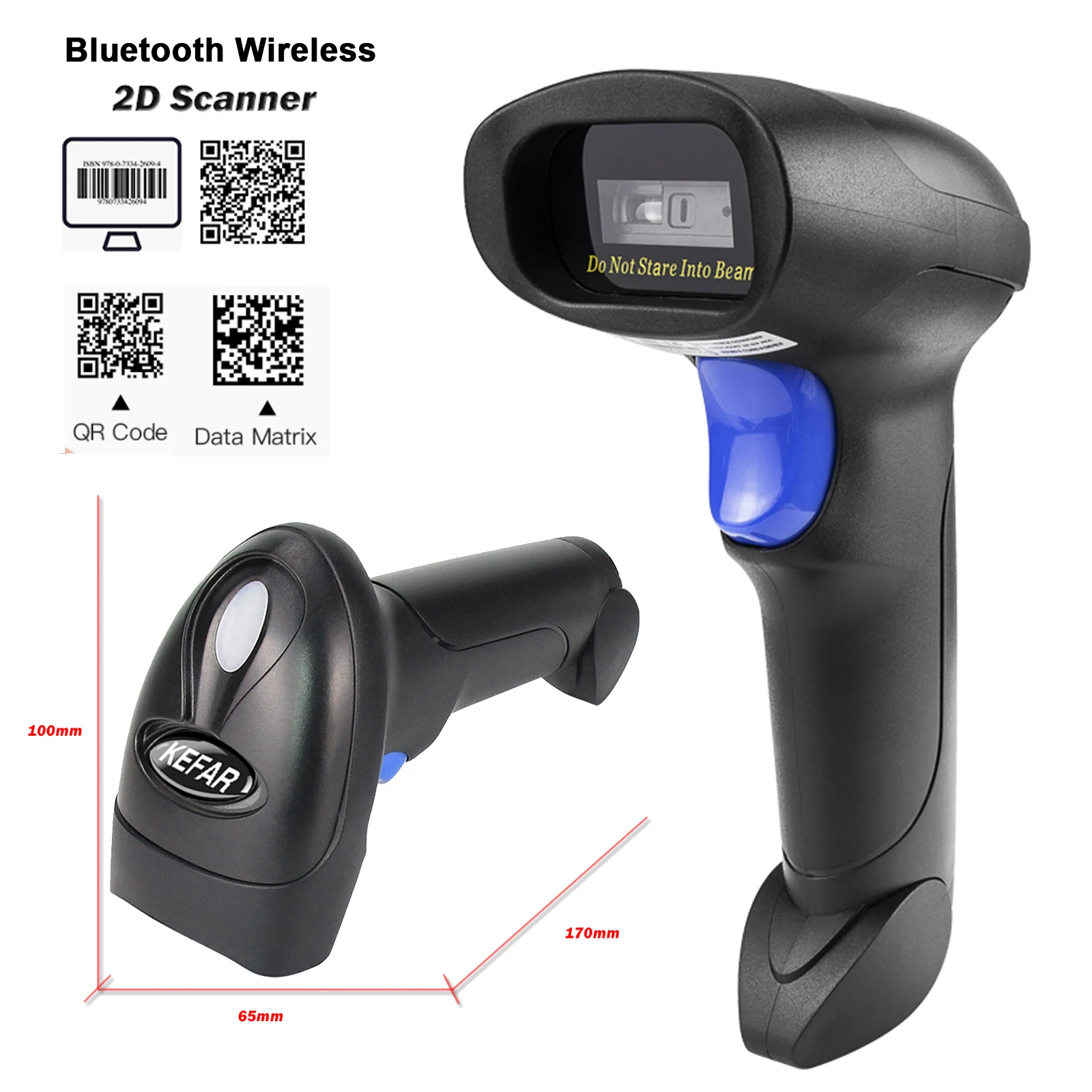 Сканер штрих-кодов L8BL Bluetooth 1D 2D и L8 QR PDF417 2 4G беспроводной проводной портативный