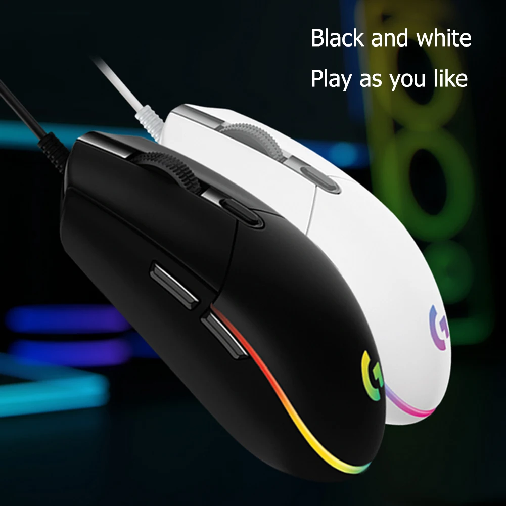 Игровая мышь Logitech G102 второго поколения 16 8 миллионов цветов стример спецэффекты