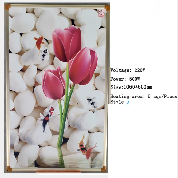 Электрический нагреватель из углеродного волокна инфракрасный настенный