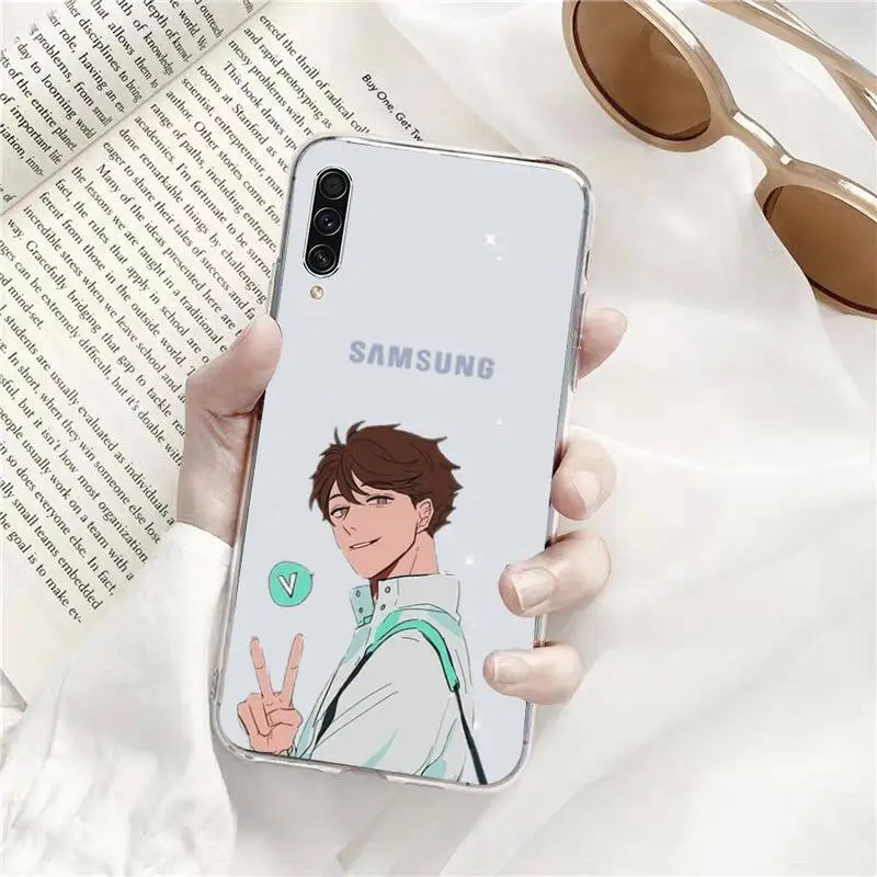 

Haikyuu Oikawa funda Phone Case Transparent for Samsung s9 s10 s20 Huawei honor P20 P30 P40 xiaomi note mi 8 9 pro lite plus