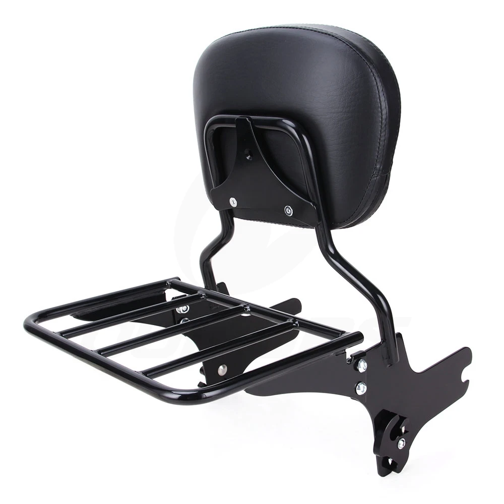 OUMURS мотоциклетная багажная стойка со съемной спинкой Sissy Bar для Harley Touring Road King FLHR