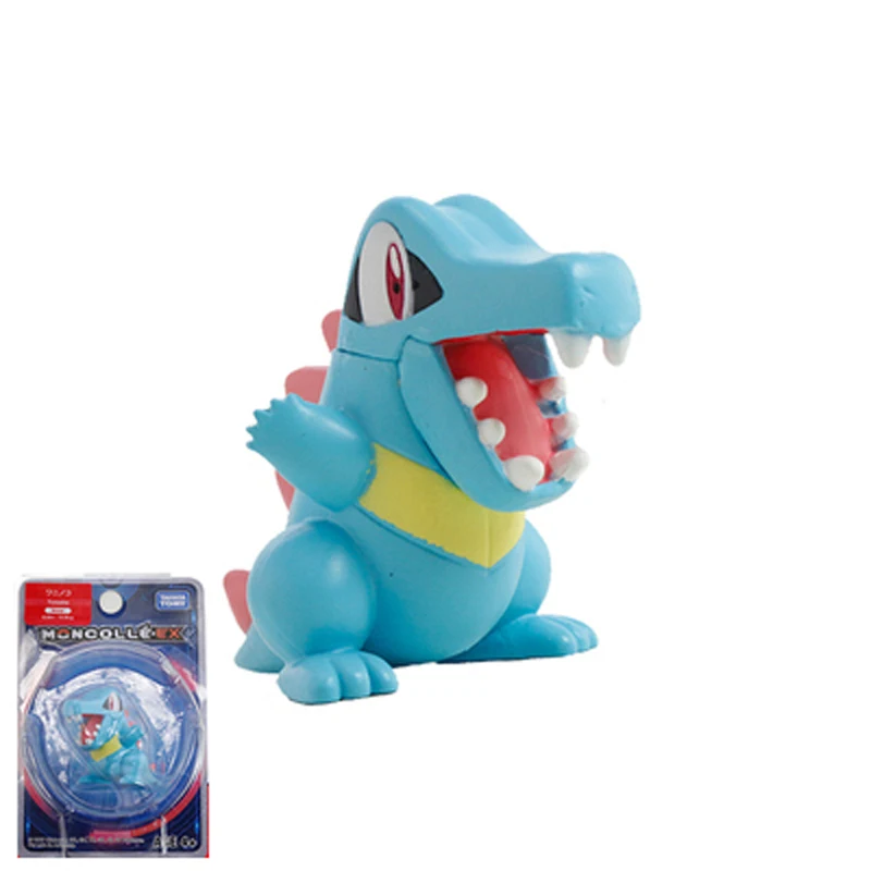 6 totodile Takara Tomy подлинный Покемон чармандер белка Mimikyu Raichu Mudkip Oshawott Пикачу snorlax 4 см коллекция игрушка фигурка подарки - Цвет: 6 totodile