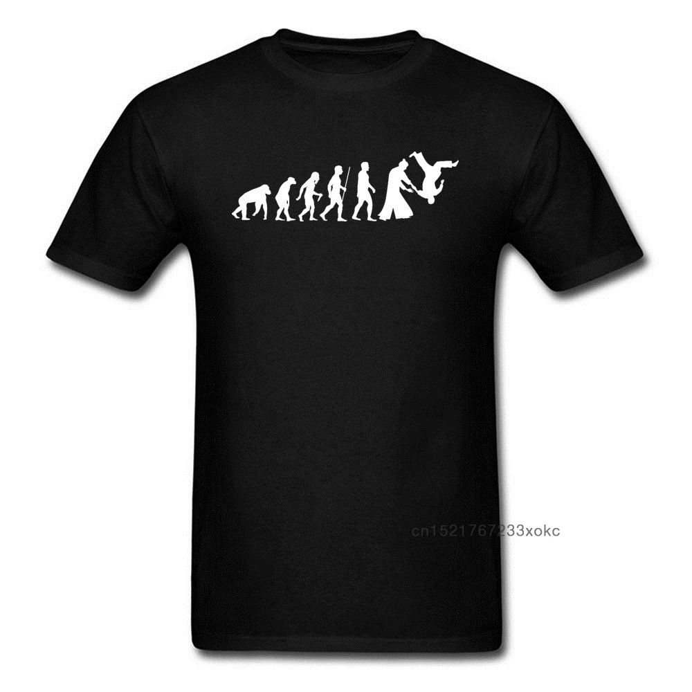 Футболка Aikido Evolution мужская с принтом топ из 100% хлопка футболка оверсайз