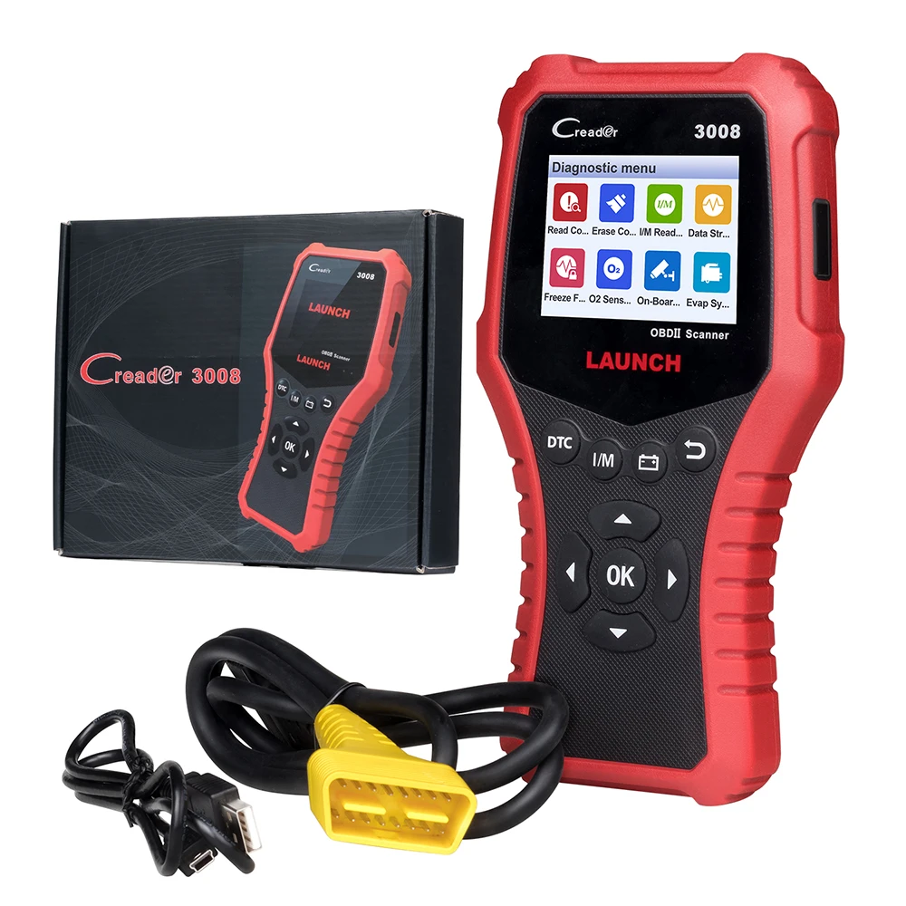 

Диагностический сканер LAUNCH Creader CR3008, считыватель кодов OBD2, CR 3008, для двигателя, многоязычный PK KW850