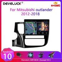 develuck for mitsubishi outlander 3 2012 2018 video player android 10 touch screen car stereo navigation tape recorder audio