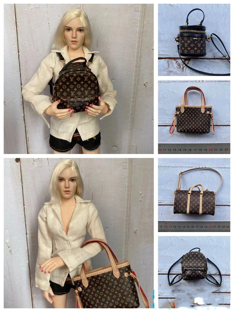

In Stock 1/6 Scale 4 Colors mini Backpack Handbag For 12" Female Doll Action Figures Accessories