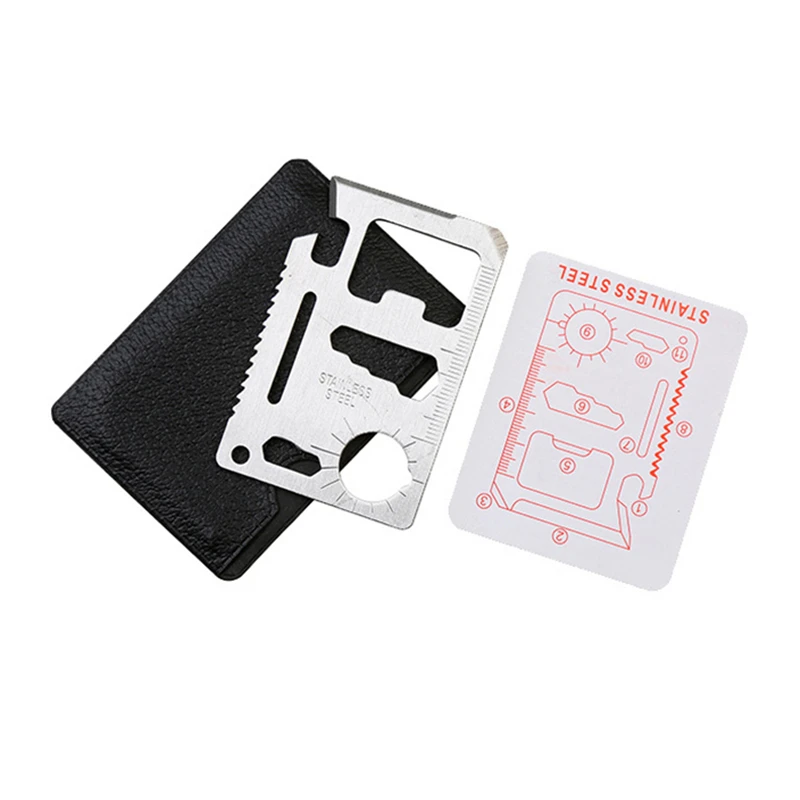 

11 In 1 Camping Survival Pocket Multi Tool Military Multifunction Army Wallet Kinfe Tools Credit Card Knife Camping Gear