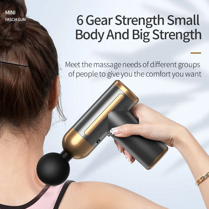 Электрический мини-массажер MZ фасциальный пистолет бустер вибратор стимулятор