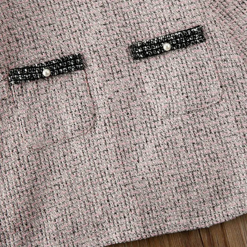 Модное детское клетчатое платье принцессы с бантиком для маленьких девочек