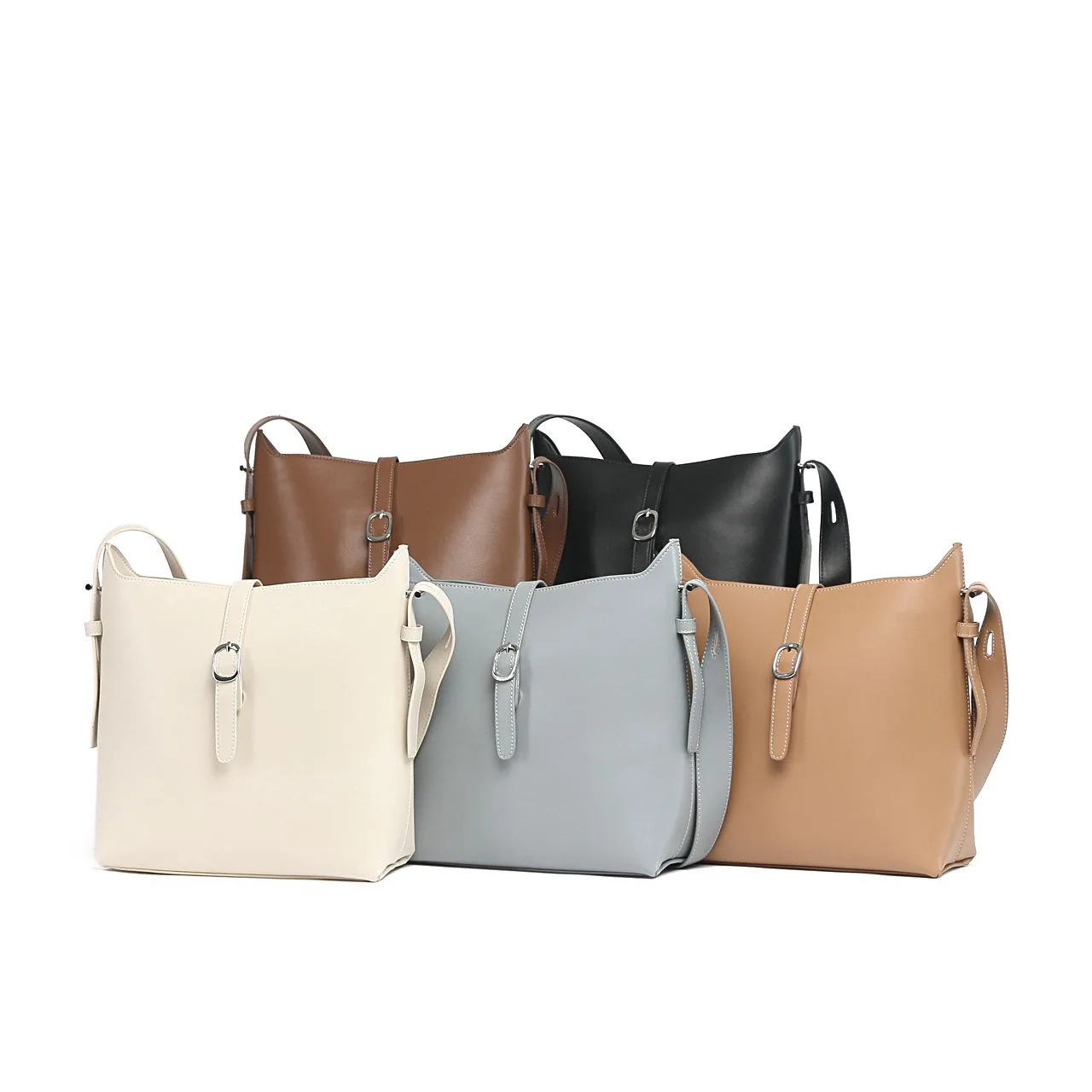 

Messenger bag handbag bucket 2021 new minimalist girl spring Korean version of shoulder handbag fashion
