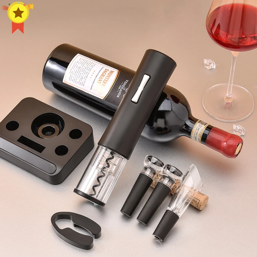 

New Electric Wine Opener Rechargeable Automatic Corkscrew Creative Wine Bottle Opener with USB Charging Cable Suit for Home Use