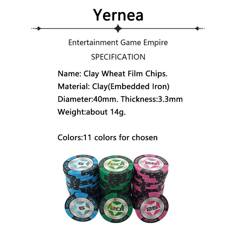 Новинка 1 шт. 14 г фишки для покера набор фишек Бакара высококлассная Техасская