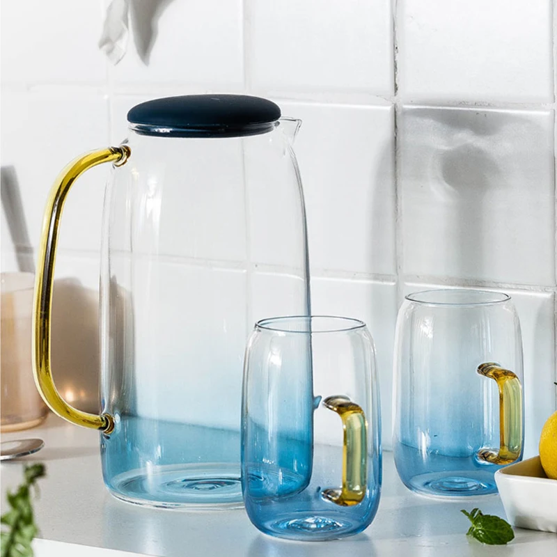 Недавно градиент Цвет Мрамор холодной воды Стекло бутылки высокого Температура