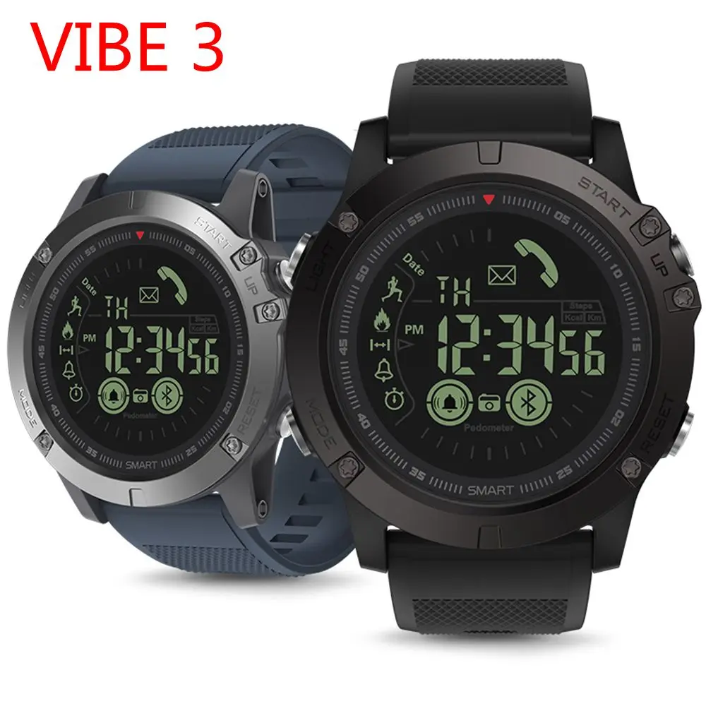 Zeblaze VIBE 3 ЭКГ Смарт часы мужские спортивные Шагомер монитор сна Поддержка 11 языков IP67 Smartwatch цветной дисплей Android IOS
