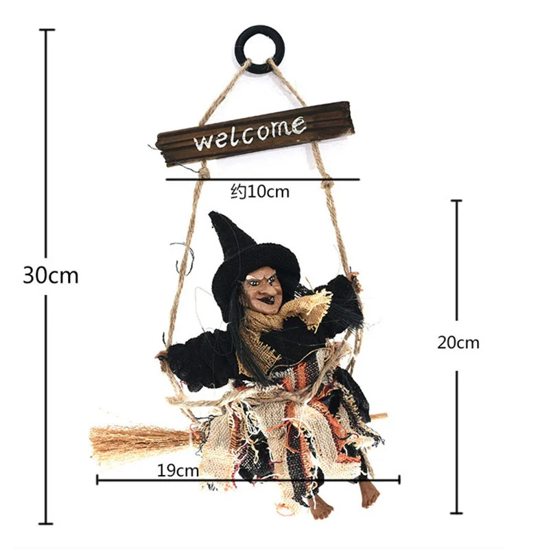 Украшение для Хэллоуина призрак тыква кукла ужас страшный Хэллоуин Летающая