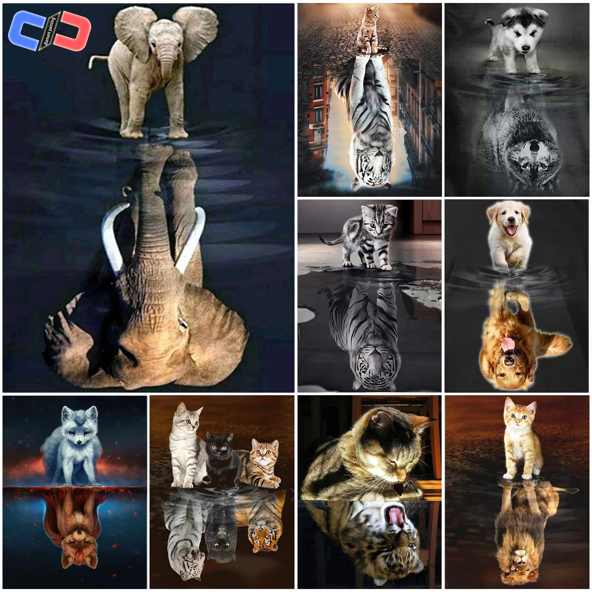 Алмазная мозаика 5D в виде кошки набор для рисования с животными