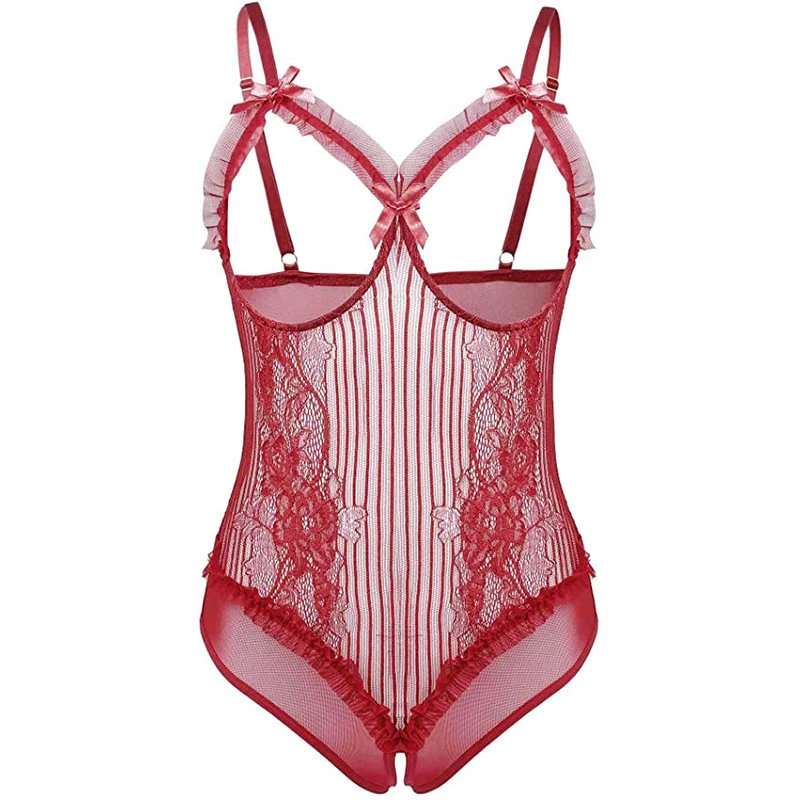 

Женское Эротическое нижнее белье, сексуальное кружевное платье, откровенный костюм для секса, открытый бюстгальтер, нижнее белье, одежда дл...