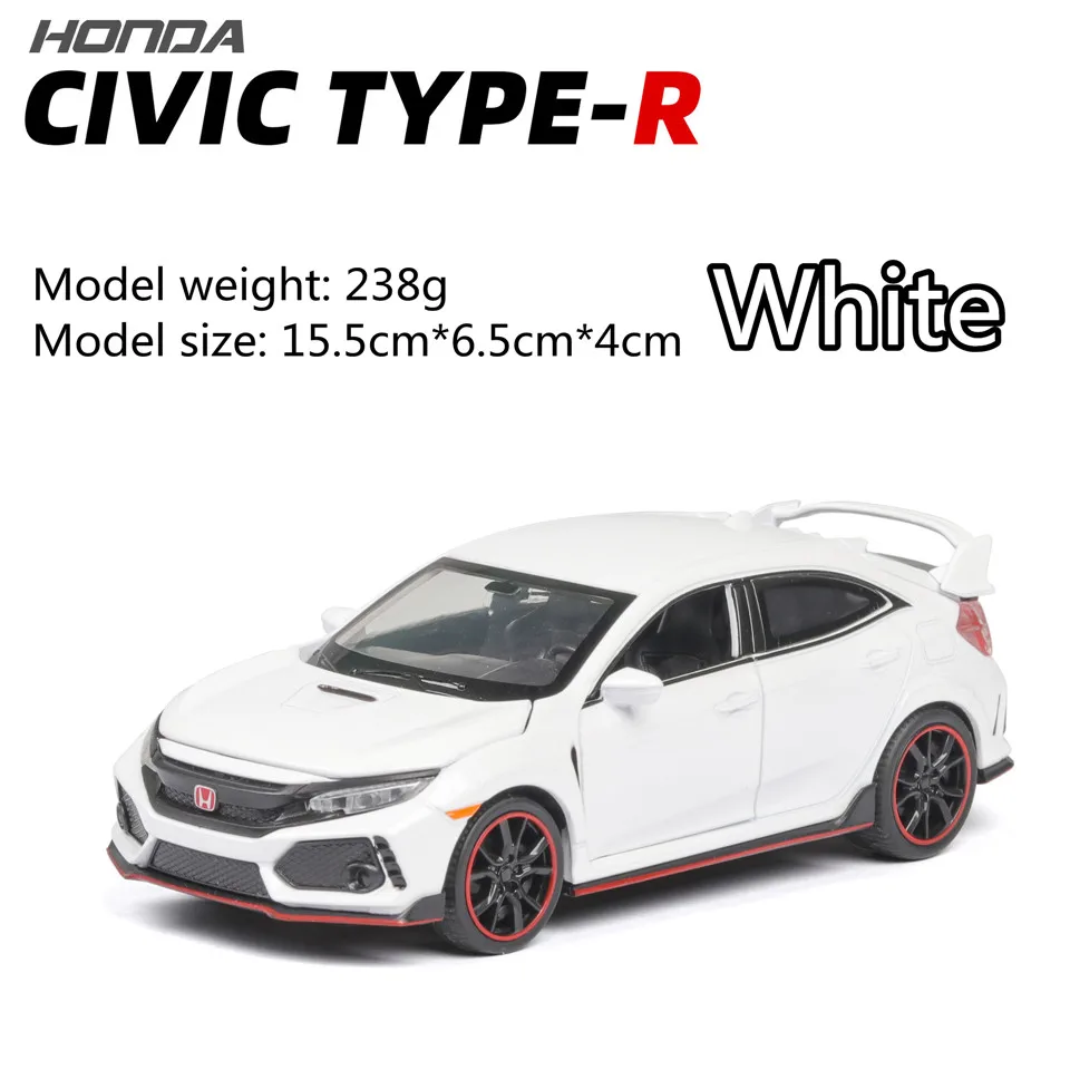 

1:32 metal racing model CIVIC simulation with light alloy diecasts toys cars pull back 4 door model car child toy birthday gift