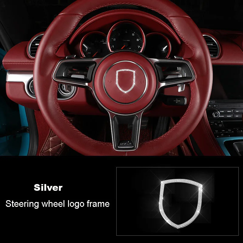 Автомобильный Стайлинг серебряное рулевое колесо громкое кольцо оконная Кнопка