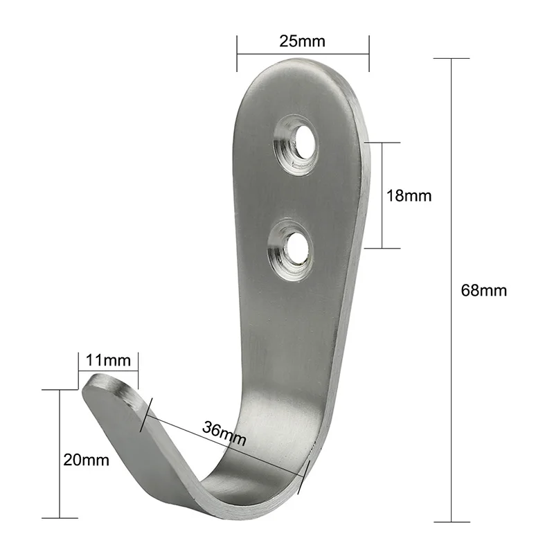 

10pcs/set Morden Wall Hook Coat Bag Hat Hanger Robe Hooks Wall Hanging Hooks Home Kitchen Wall Door Holder bathroom hanger