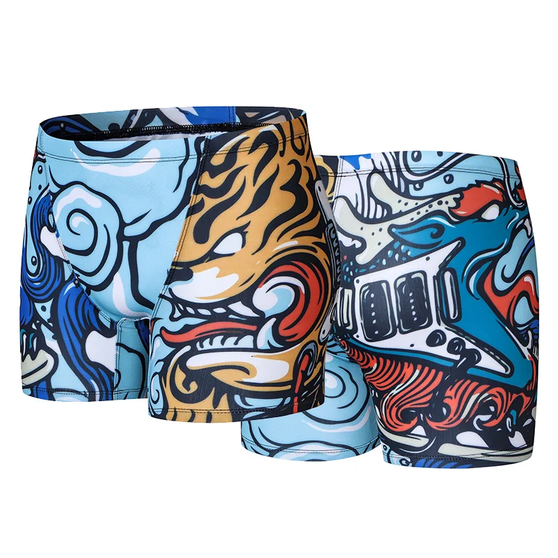 Sexy Summer Swimwear Underwear Men Maillot De Bain Swimsuits Boxer Shorts Swim Trunks Breathable Beach Pool Spa Surf Panties | Спорт и