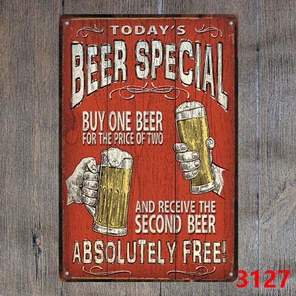 

Metal Tin Sign Bar Pub Home Wall Decoration Retro Metal Art Poster Crafts30