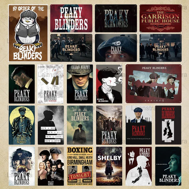 Металлическая жестяная вывеска Чехлы для телефона с принтами &quotострые козырьки: