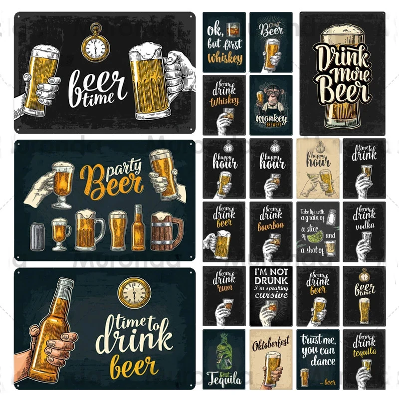 

Металлический знак для пива, винтажные Декоративные плакаты для бара, клуба, паба, клуба, бара, настенные художественные принты, жестяная вы...