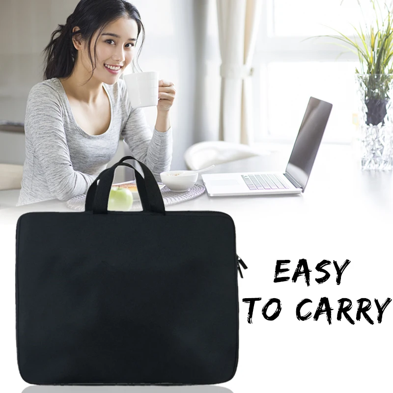 

Ударопрочный Портативный чехол на молнии для ноутбука, сумка для нетбука, ноутбука, сумки для переноски, черный защитный чехол