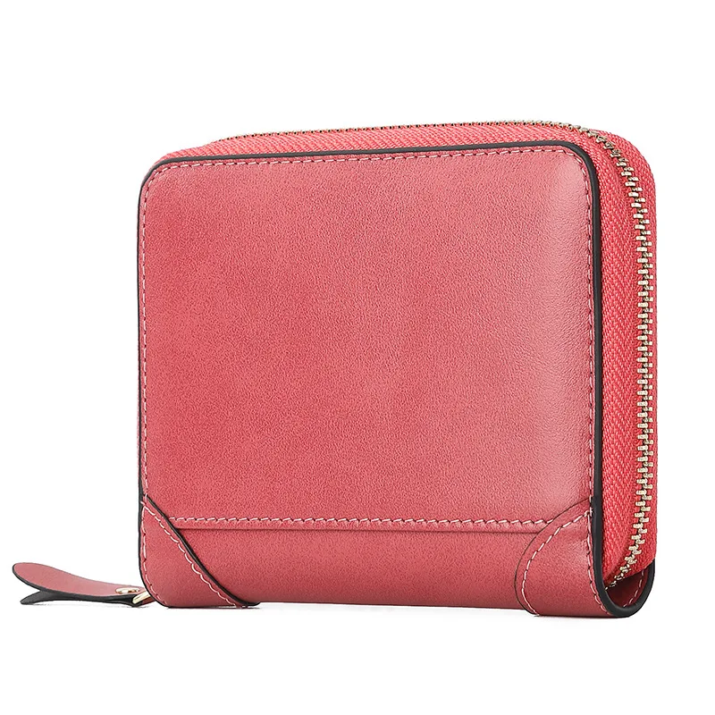 

Маленький женский кошелек из натуральной кожи, короткие женские кошельки, мини-кошелек для монет, держатели для карт, сумочка для девочек, п...