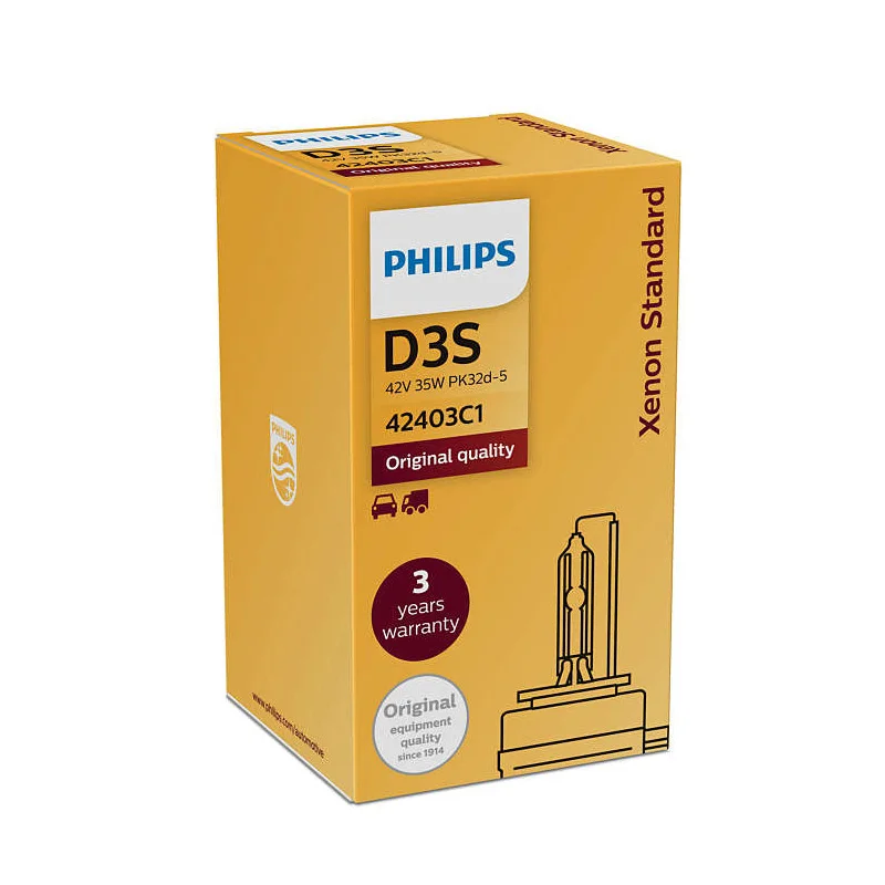 Philips ксеноновая фара D3S 100% оригинал 42403C1 35 Вт|Лампы для автомобильных фар