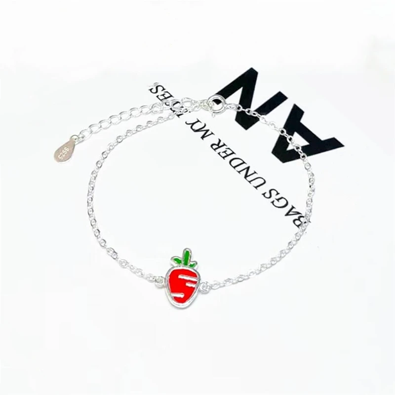 

Sole Memory Simple Fresh Cute Carrot Rabbit Sweet Silver Color Female Resizable Bracelets SBR197