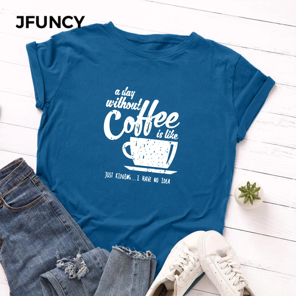 JFUNCY  S-5XL Women T-shirts Female Short Sleeve Tee Tops Letter Print Woman Casual Tshirt 2020 Summer Cotton T Shirt