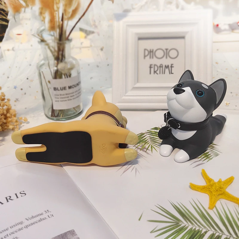 universal mobile phone holder stand creative cute dog cell phone bracket anti slip desktop decoration tablet phone support mount free global shipping