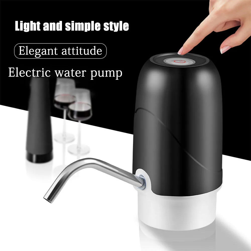 

Bottle For Water Press Pump Dispenser Electric Drink USB Charging Automatic Watering Auto Switch Drinking Intelligent Bass Mini
